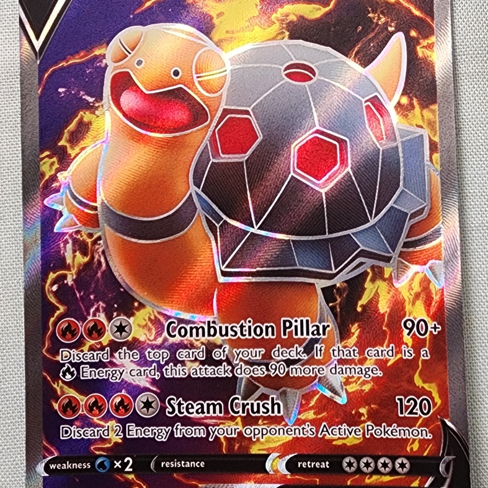 Pokemon Torkoal V Card